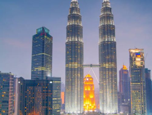 Petronas Twin Towers, Kuala Lumpur Urban Scene, Malaysia